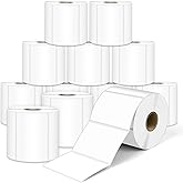 L LIKED 3" x 2" Direct Thermal Labels, Permanent Adhesive Barcode Shipping Stickers & Compatible with Rollo, Zebra and Other Desktop Printers (12 Rolls, 8400 Labels)