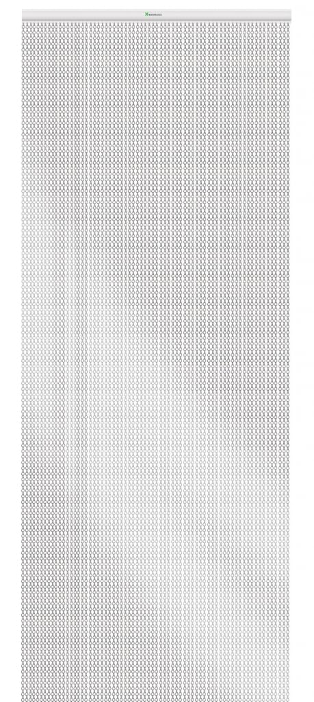 Xterminate Premium Heavy Duty Aluminium Metal Fly Screen Blind, For Doorways, Patio Doors, French Doors, Conservatories, Caravans, Camper-vans, Motorhomes & More, Stops Flies & Flying Insects (Silver)