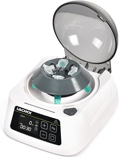 LACHOI Mini Lab Centrifuge 1000-10000RPM LCD Digital Benchtop 8x 2ml Tubes PCR