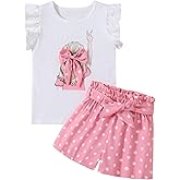 Woleroyir Girls Summer Outfits Cute Sleeveless Top High Waisted Short Sets with Pockets Teen Girl Clothes Size 6-14 T