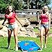 ROPODA Portable Assemble PVC Framed CornHole Game Set with 8 Bean Bags and Carrying Case