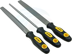TOLSEN 3pcs T12 Carbon Steel Rasp File Set Grinder
