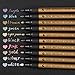 Mincho Metallic Marker Pens, Set of 10 Assorted Colors Paint Pen for Scrapbooking Crafts, DIY Photo Album, Art Rock Painting, Card Making, Metal and Ceramics, Glass - Medium Bullet Tip