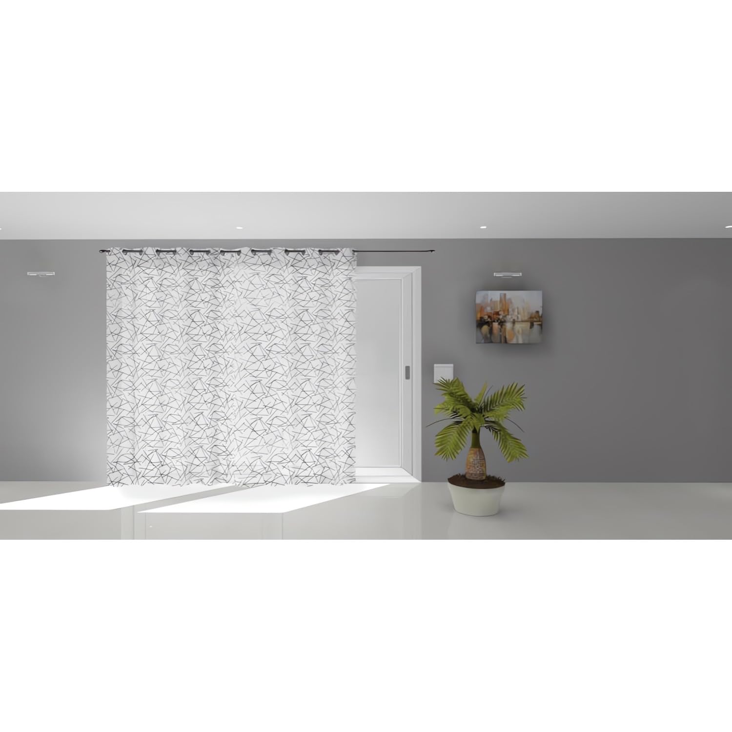 Soleil d'ocre Luc Veil Very Glazed Polyester, White, 280 x 250 cm