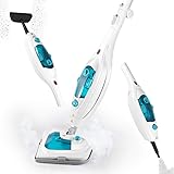 Steam Mop,12 in 1 Convenient Detachable Handheld Steam Cleaner for Hardwood,Tiles,Carpet with Multifunctional Tools,1200W Han