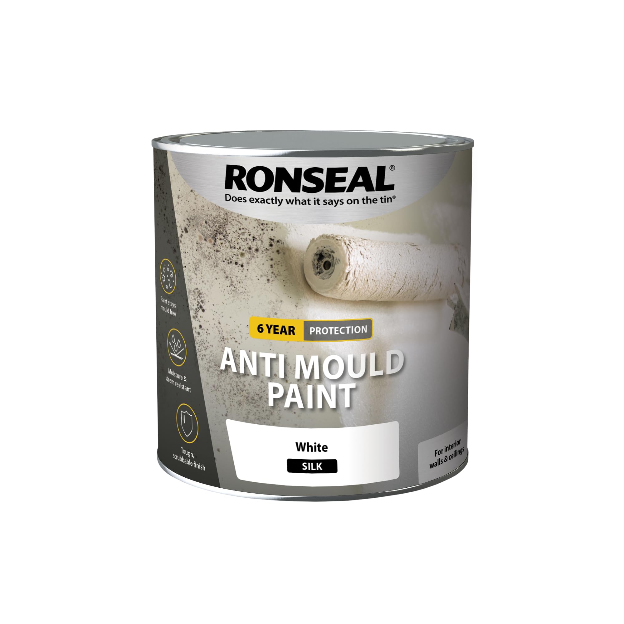 Ronseal Anti Mould Paint White Silk 2.5l