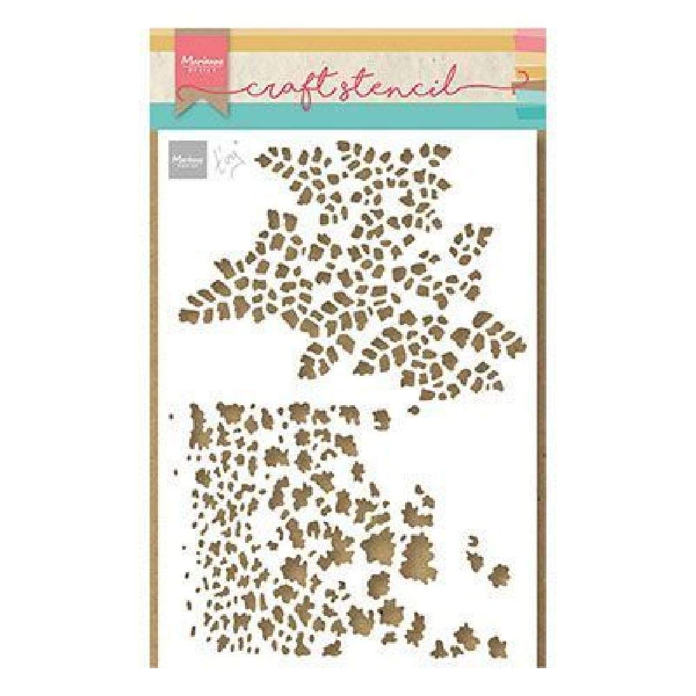 Marianne Design Butterfly Textures, Scrapbooking, Card Making and Paper Craft Stencils, Plastic, White, One Size