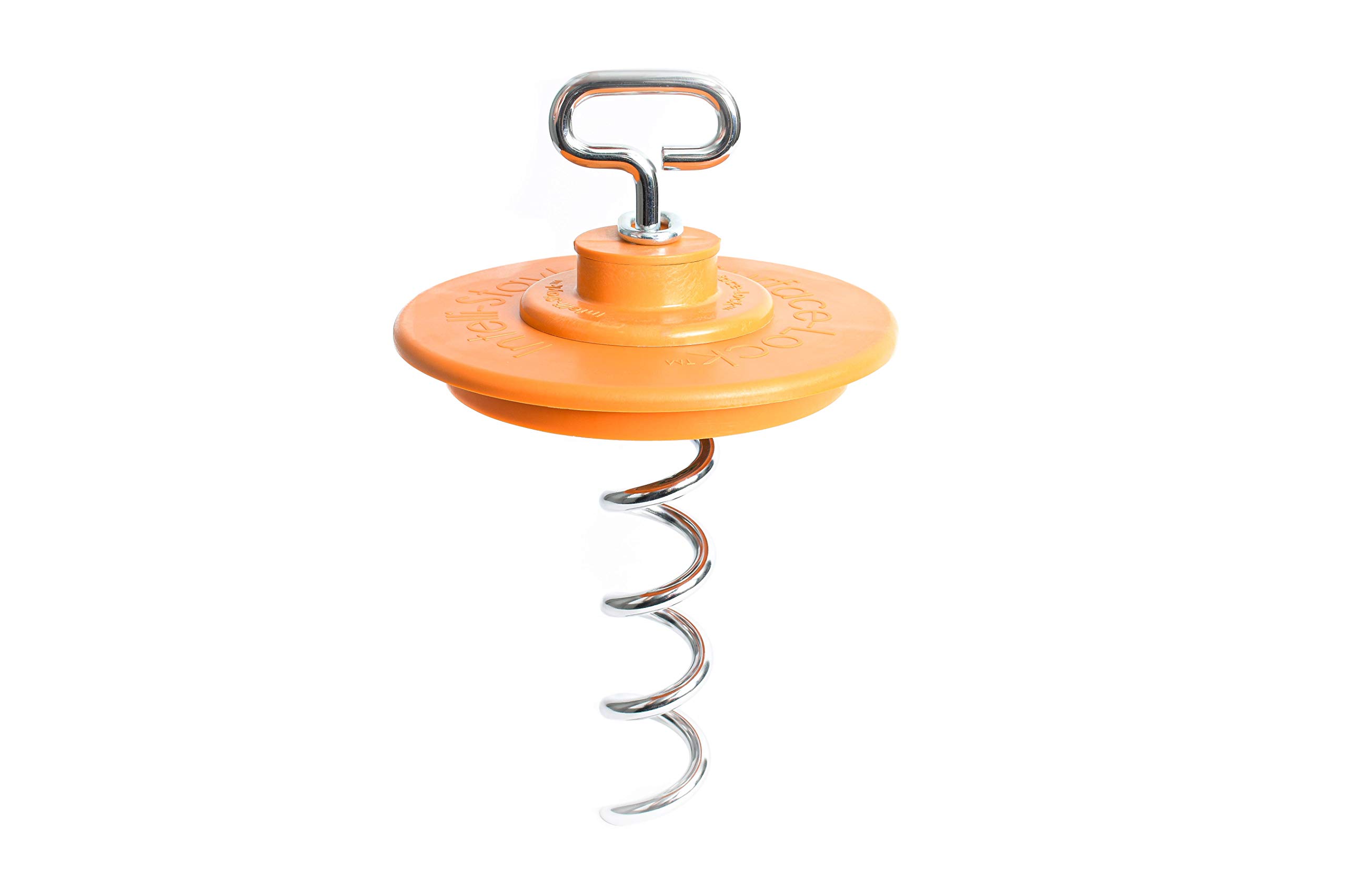 Intellileash Products Intelli-Stayk Dog Tie-Out Stake with Special Surface Lock Technology. Prevents Pulling Out and Bending. (Intelli-Stayk with Beast Dog Surface-Lock)