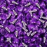 Bulk Chocolate HERSHEY'S KISSES Purple Foil Dark Chocolate 4.5 lb