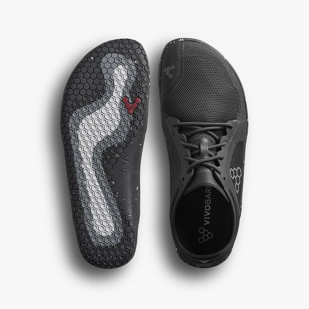Vivobarefoot Primus Lite 3.5 Mens Barefoot Shoes | Build Strength, Balance & Mobility | Lightweight for Training & Running | Wide Fit Grounding Shoes | Vegan