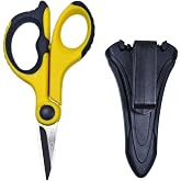 Miller KS-2 Fiber Optic Kevlar Scissors with Belt Loop Pouch, Easily Portable Utility Scissors for Working Electricians and Technicians, 6.0 Inches, 2.8 Ounces