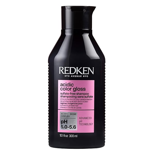 REDKEN ACIDIC COLOR GLOSS SULFATE-FREE SHAMPOO – PROTECTS VIBRANCY, SALON-GRADE HAIR SHINE, FOR COLOR-TREATED HAIR, 10.1 FL OZ