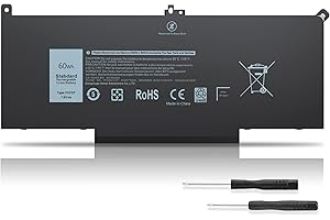 UOROLBMY 7480 F3YGT 2X39G 60WH Laptop Battery for Dell Latitude 12 7000 7280 7290 13 7000 7380 7390 P29S002 14 7000 7480 7490 E7280 E7480 E7490 E7290 E7380 Battery fits Dell 453-BBCF 451-BBYE KG7VF DM3WC DM6WC