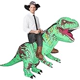 MXoSUM Adult Inflatable Dinosaur Costume Fancy Ride on Dinosaur Suit Blow up Trex Costume Dino Costume For Halloween