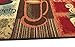 RugStylesOnline Kitchen Collection Coffee Lover Cappuccino Multi-Color Printed Slip Resistant Rubber Back Latex Contemporary Modern Runner Area Rug (9081) (18