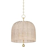 Troy Lighting F1620-VGL Lonnie - 4 Light Pendant 26.25 inches Tall and 20 inches Wide - Vintage Gold Leaf Finish