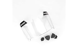 Runxrocy Football Visor Eye Shield Anti-Fog UV Block Universal Fit Outdoor Sports Eye Protective Shield for Helmet with Visor Clips Scratch Resistance
