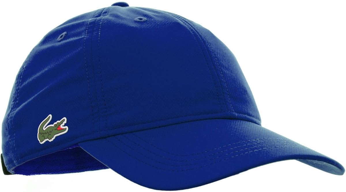 Lacoste casquette de baseball en polyéthylène pour hommes. Bleu