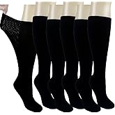 Ioryzek Diabetic Socks Extra Width Non Binding 3 Pairs Bariatric Sock Men Women Neuropathy Hospital Swollen Socks