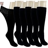 Calcetines Diabeticos Mujer Calcetines Para Diabéticos DreamNights - Algodón Suave, Puntera Sin Costuras, Ajuste Holgado Para Pies Hinchados Calcetines Pies Hinchados