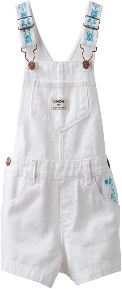 girls white shortalls