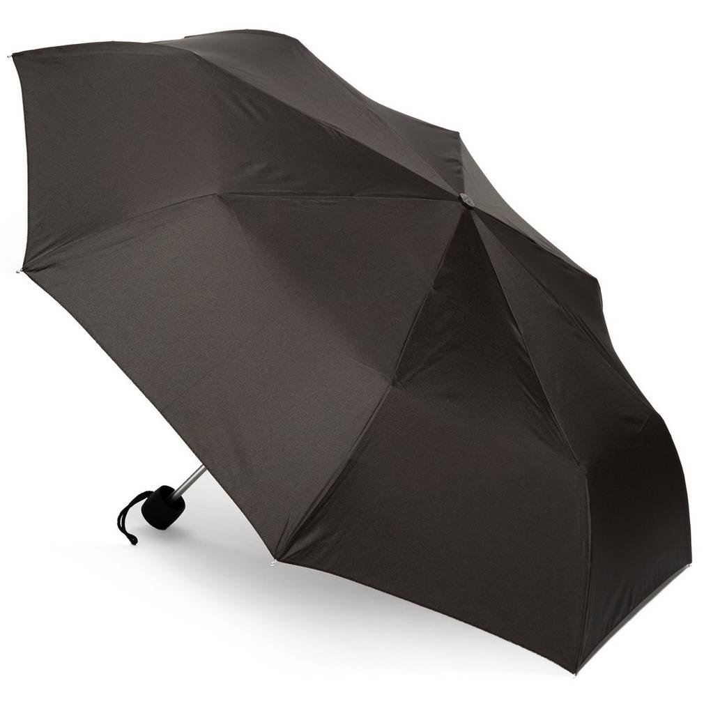 Fulton Fulton Miniflat 1 Black Unisex_Adult Umbrella Black One Size