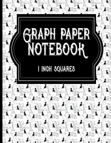 Graph Paper Notebook: 1 Inch Squares: Blank Graphing Paper - Graph Paper Book, Perfect For The School Or Office!: Volume 48 Paperback – 26 Sept. 2017