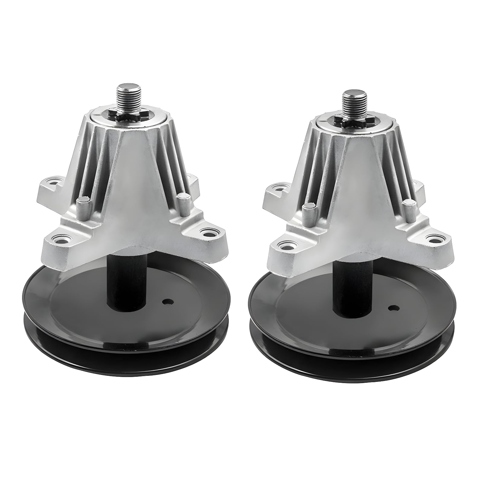 Spindle Assembly for Troy Bilt Mower 618-06991 918-06991 42" Deck for MTD Craftsman with Pulley (Set of 2) T1000 T1200 TB42 TB2246