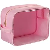 YogoRun Travel Essentials Makeup Bag for Women Water-resistant Toiletry Organizer Nylon Cosmetic Pouch Preppy Stuff