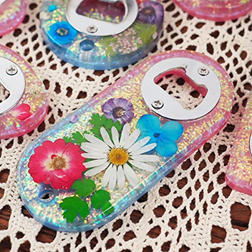 Beer Bottle Opener Resin Molds Kit, Beer Cap Opener Silicone Keychain Mold for Epoxy Resin Jewelry Casting Mold Wine Corkscrew Beer Spanner DIY Craft Making Handcraft Handmade Gift Bar Pub Home Decor