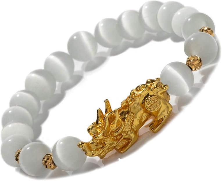 ZenBless Feng Shui Bracelet with Gold Plated Pi Xiu Feng