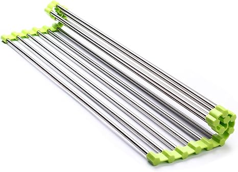 Amazon Tomkas 折り畳み式 水切り ラック 食器 食材 シンク上 便利グッズ キッチン 用品 簡単 収納 水切りラック オンライン通販