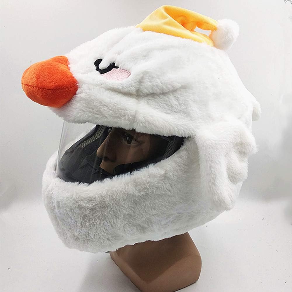 Housse De Casque Intégral Père Noël En Peluche - Protection Festive Pour Moto/scooter, Taille Adulte