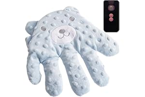 Koconh Baby Patting Sleeping Toy - Baby Patter for Sleep, Cute Cartoon Automatic Baby Soothing Palm with Remote Control (Blue Bear)