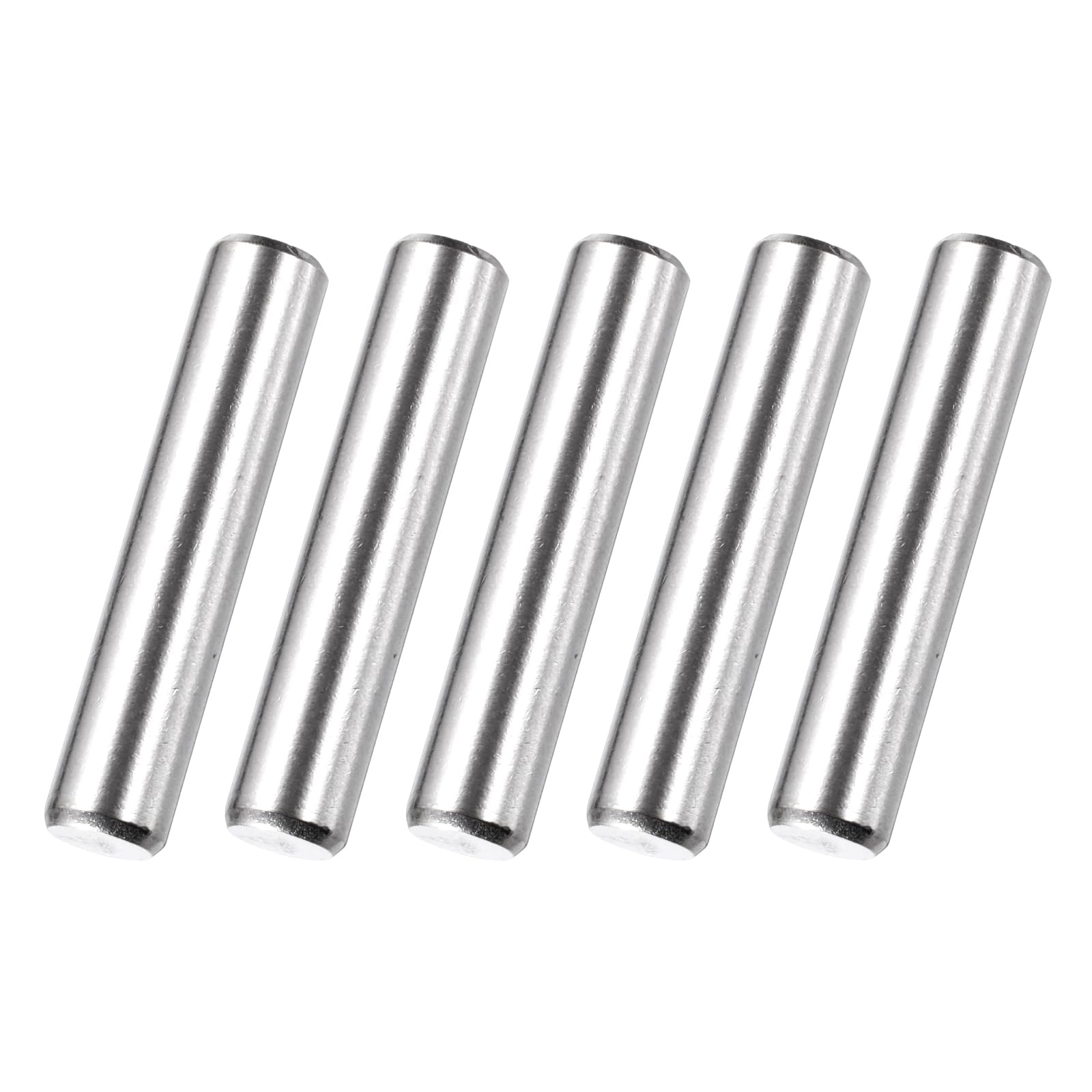 sourcing map 60 Pack RC Wheel Axle Pin, 5x25mm Steel Hex Wheel Hub Nut Pin Replacement for DIY RC Car Truck Boat Helicopter Model Part, Silver