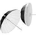NEEWER 71"/180cm Parabolic Reflective Umbrella Photography with White Inner, Soft Lighting with Diffuser Cover, Bag, Quick Fo
