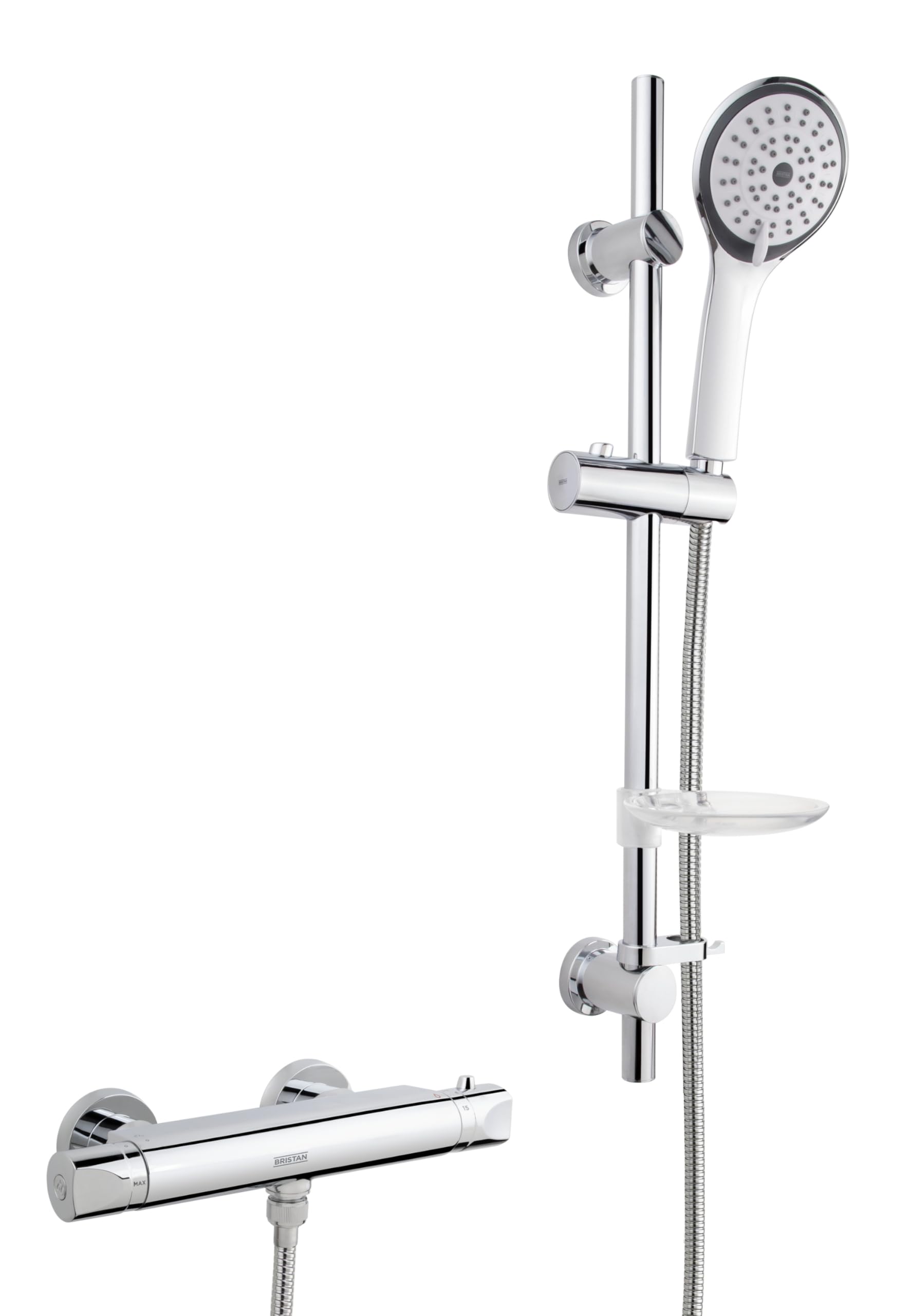 Bristan AR2 SHXMTFF C Artisan Thermostatic Bar Shower Valve with Multi-Function Kit and Fast Fit Connections, chrome