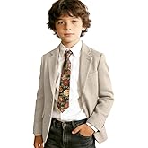 Retro Tweed Boys Blazer for Kids Suit Jacket Blazer Herringbone Tuxedo Boys' Fashion Casual Suit Sport Coat