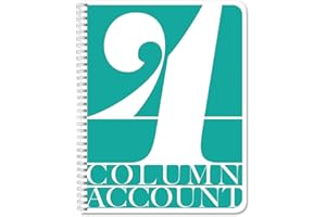 BookFactory 4 Column Ledger Book/Account Book/Accounting Ledger/Notebook Four Columns Columnar Accountant Book Format - 100 Pages, 8.5'' x 11'', Wire-O (Made in USA)
