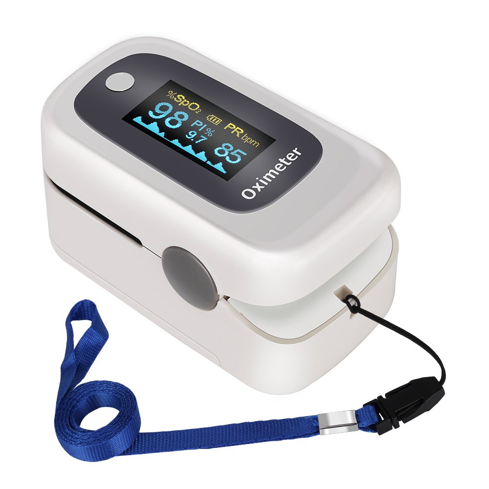 GHB Pulsímetro Oxímetro de Pulso y Monitor de Ritmo Cardíaco con Dos