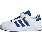 adidas Unisex-Child Grand Court 2.0 Elastic Lace & Strap