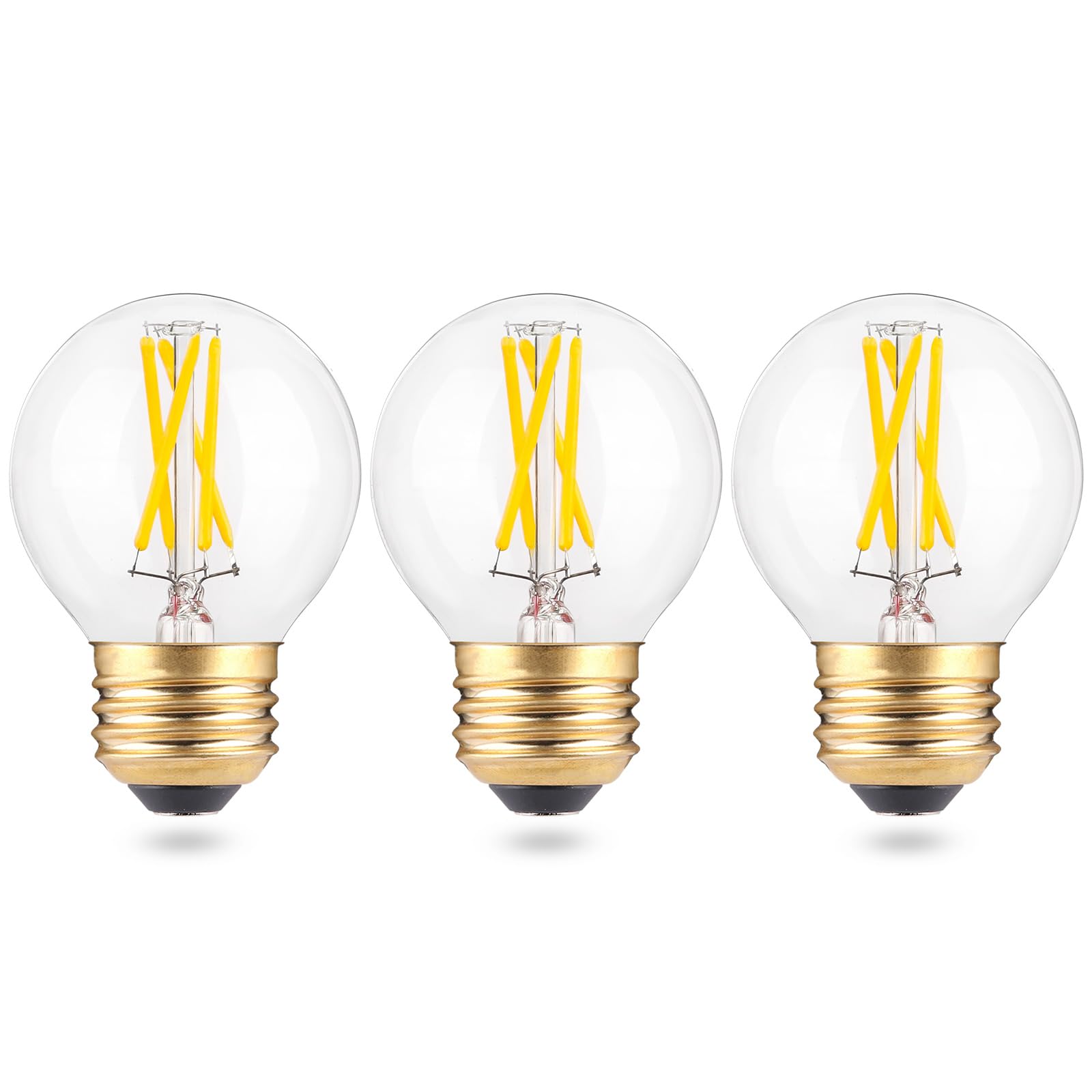 Photo 1 of EQ Lighting Dimmable A15 LED E26 Small Light Bulb, Natural White 4000K, 40Watt Equivalent Ceiling Fan Light Bulbs, E26 Standard Base Appliance Globe Light Bulb, 4W 400LM, 3 Pack