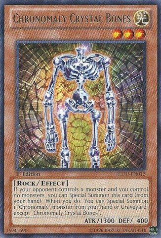 Yu-Gi-Oh! - Chronomaly Crystal Bones (REDU-EN012) - Return of the Duelist - 1st Edition - Rare