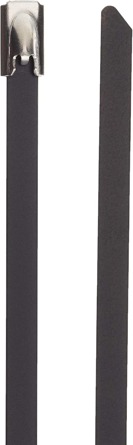 DeLock Stainless Steel Cable Ties L 300 x W 4.6 mm Black Pack of 10