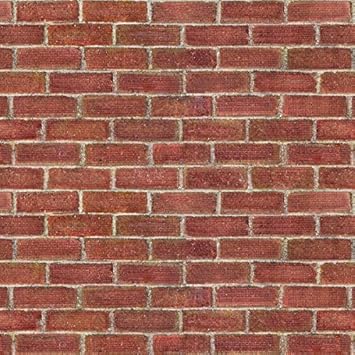 Mytinyworld Pack Of 5 Dolls House Dark Red Wave Textured Brick Pattern Cladding Sheets