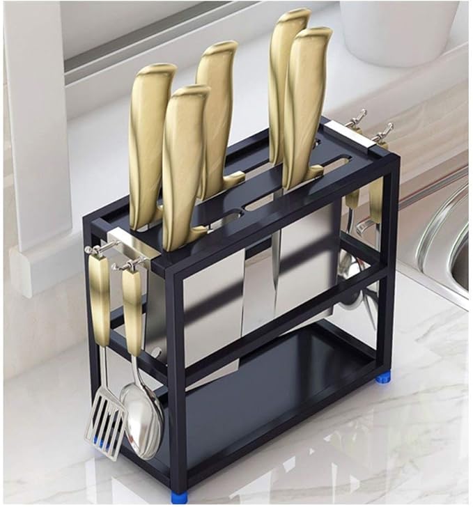 Compra WANGSHAOFENG Cuchillo montado en la Pared Bloque de Acero