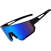 GLARDEFE Sports Sunglasses for Men Women Running Baseball Cycling UV400 | UV400 Protection for Running Cycling Fishing Driving Mountain Bike, Lightweight Frame Wraparound Design