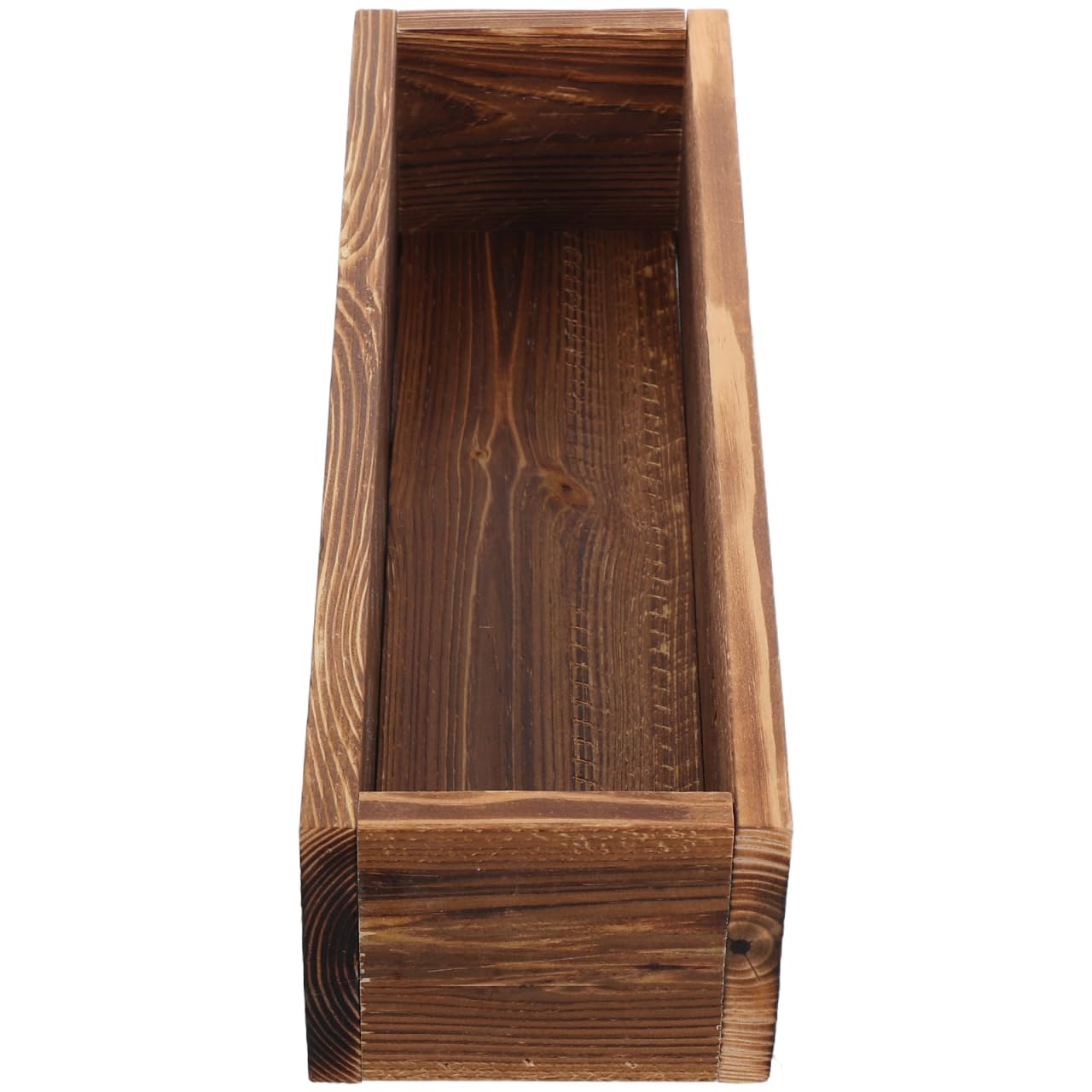 FUNOMOCYA Wooden Planter Box Rustic Flower Pot for Outdoor Gardening Succulents Vegetables 11.81X3.74X2.76In Window Box Planters