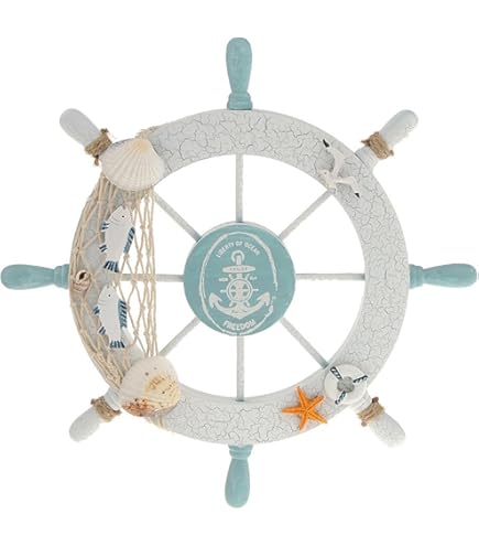 Amazon.com - Natural Fishing Net Decor with Shells 79 Inch Beach Theme  Decor for Party Home Bedroom Wall Hanging Fish Net Decorations (Aqua)