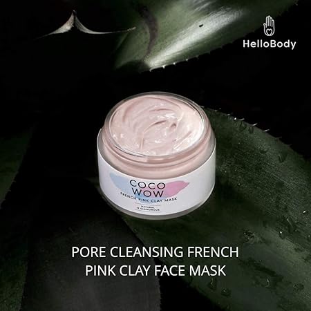 Download Amazon Com Hellobody Coco Wow French Pink Clay Mask 1x1 7 Fl Oz Pore Minimizer Anti Inflammatory For Smooth Skin Beauty Yellowimages Mockups